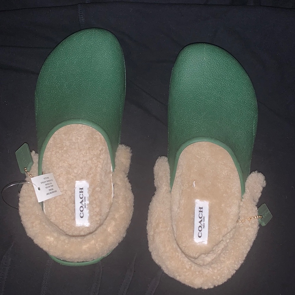 Clogs with sheep fur